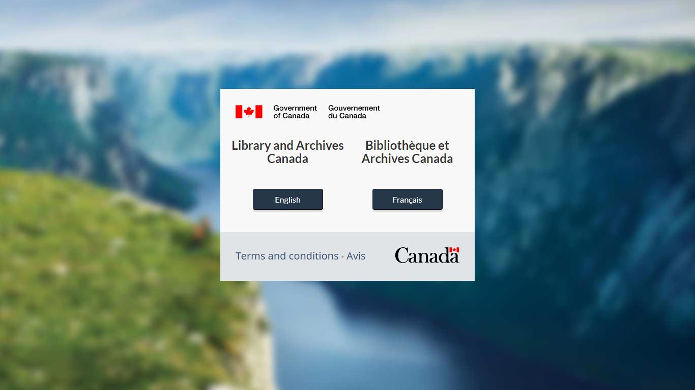 Access the records - Library and Archives Canada